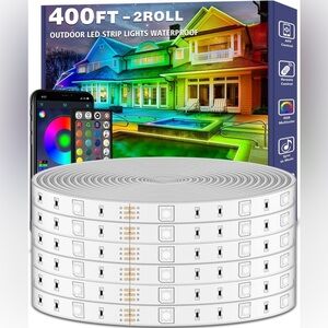 NEW 400ft Outdoor / Indoor LED Strip Lights - Waterproof
Music Sync Adhesive App